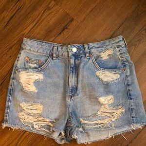 TopShop Moro Mom Jean Shorts